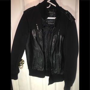 Guess super thick jacket leather and fabric M